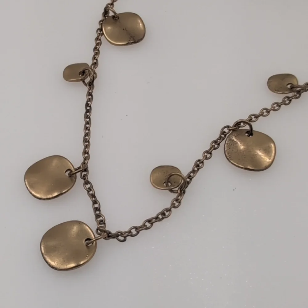 J. Crew Gold Necklace with Disc Charms